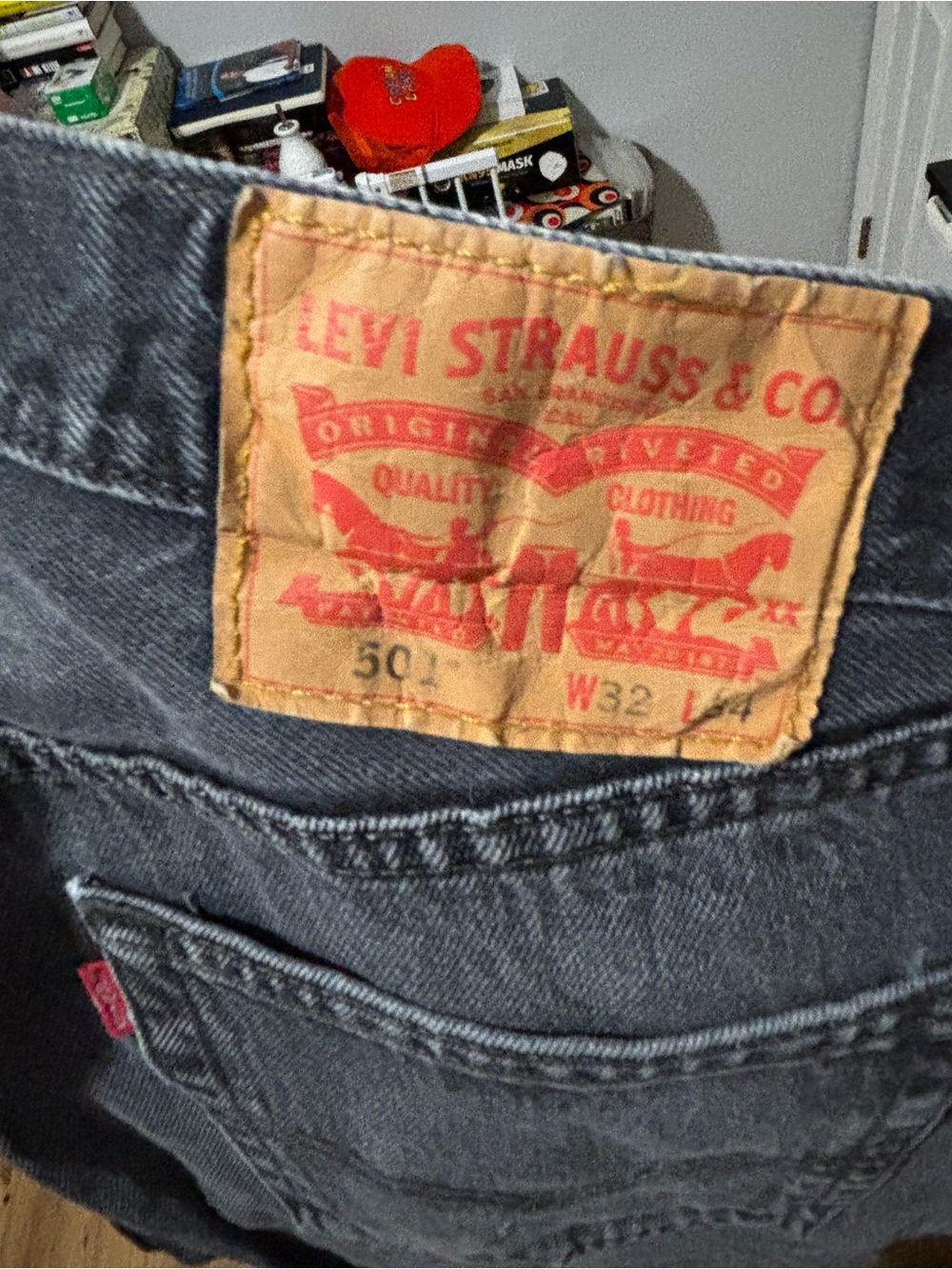 Levi's Straight Men's Jeans in Faded Black